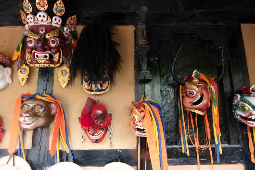 Carved masks, Simply Bhutan