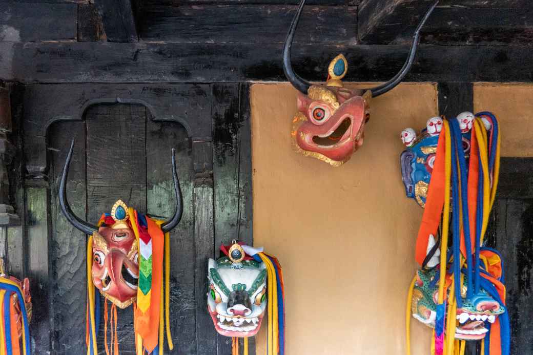 Carved masks, Simply Bhutan