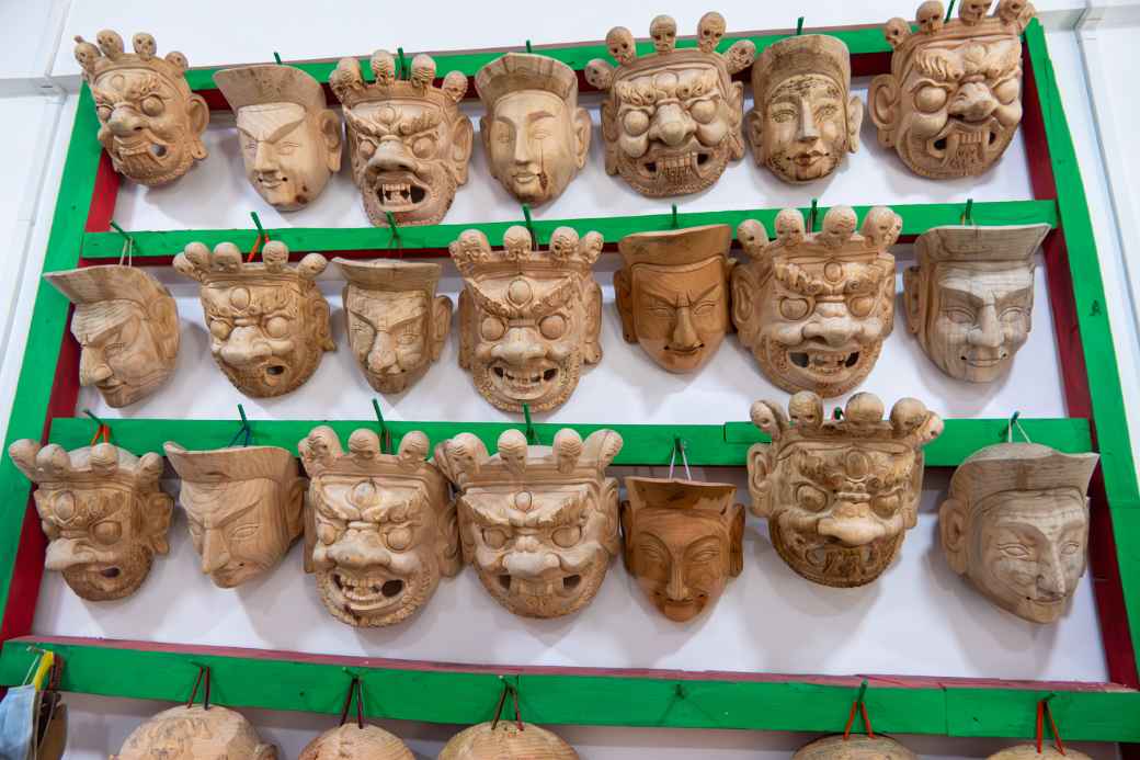 Wooden masks, Zorig Chusum Institute