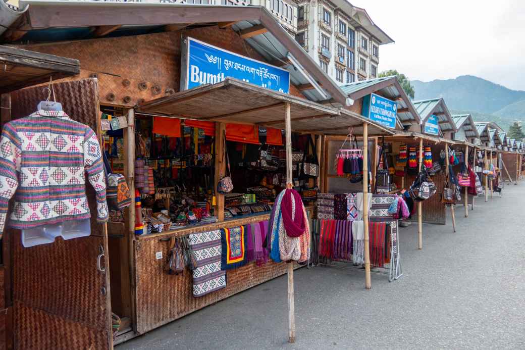 Handicraft market, Thimphu