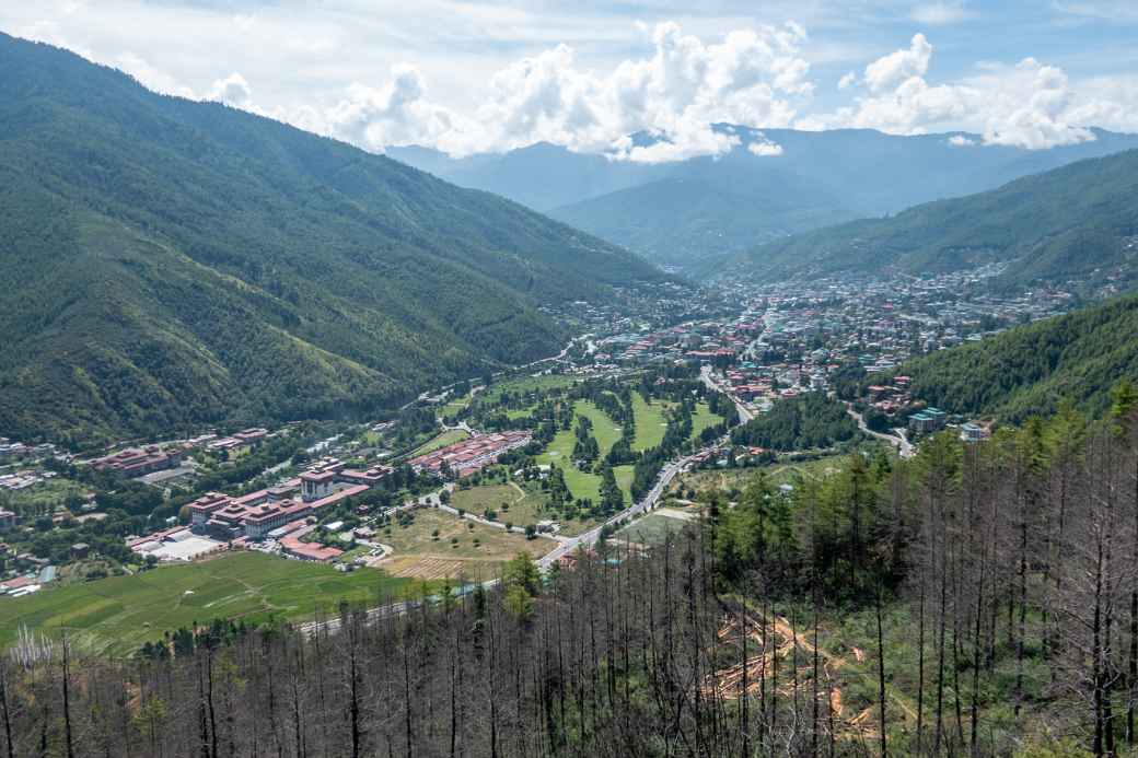 Thimphu from Druk Wangditse Lhakhang