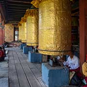 Prayer wheels, National Memorial Chhorten