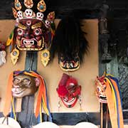 Carved masks, Simply Bhutan