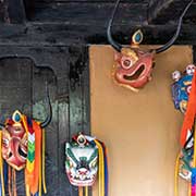 Carved masks, Simply Bhutan