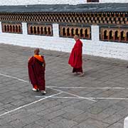 Monks, Tashichho Dzong