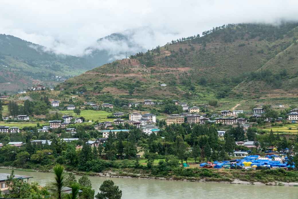 View to Bajo, Wangdue Phodrang