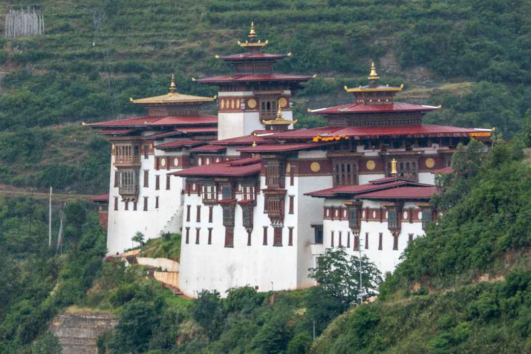 View to Wangdue Phodrang Dzong