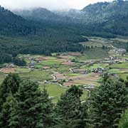 Phobjikha Valley from Gangtey Monastery