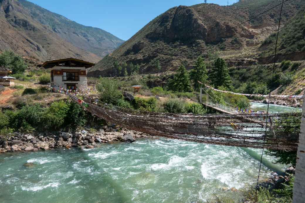 Bridge Tachogang Lhakhang monastery