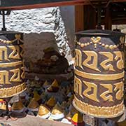 Prayer wheels, Tachogang Lhakhang Monastery