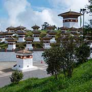 Memorial chortens at Dochu La Pass