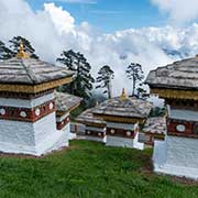 Memorial chortens at Dochu La Pass