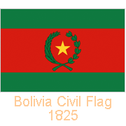 Bolivia Civil Flag, 1825