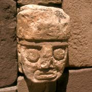 Carved head