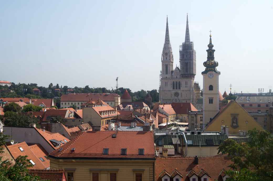 View to St. Mary and Zagreb Cathedral