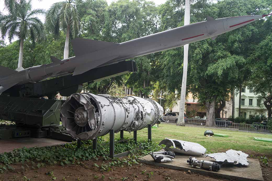 Missile and U-2 debris