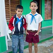 Boys ready for school, Viñales