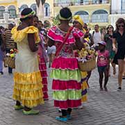 Women in traditional dress, Havana