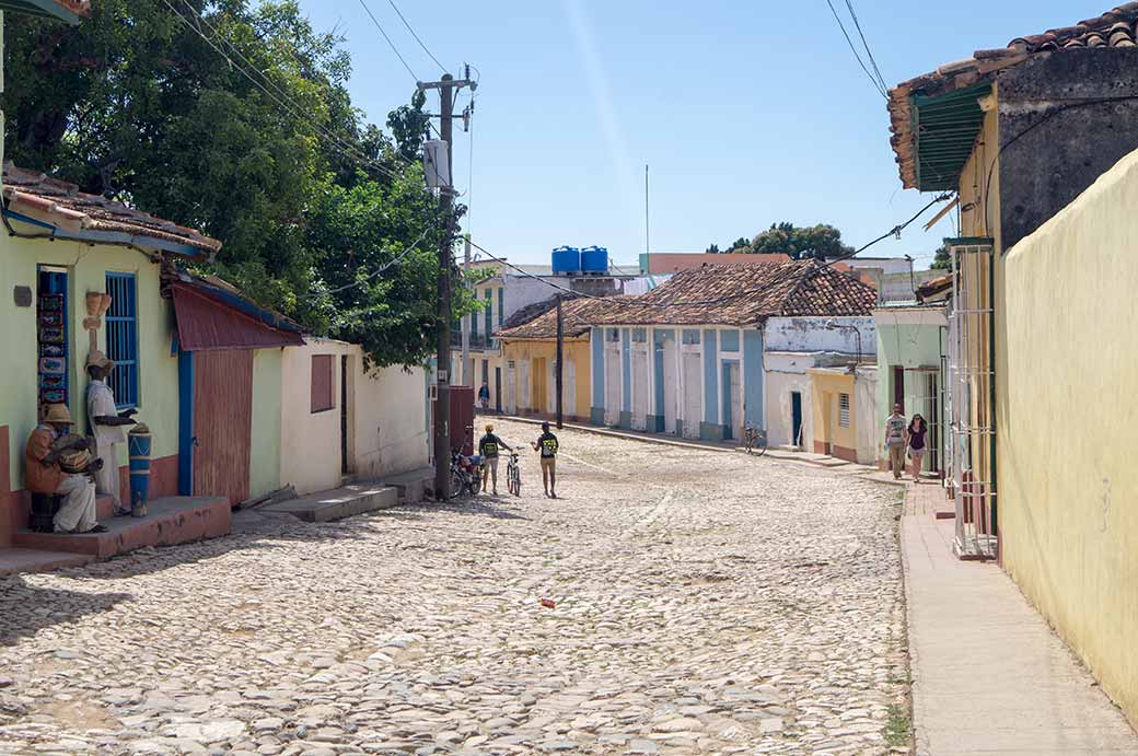 Cobbled street, Trinidad