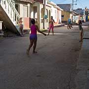 Girls playing, Trinidad