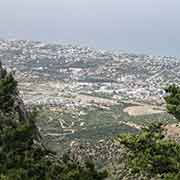 View to Kyrenia from near St Hilarion