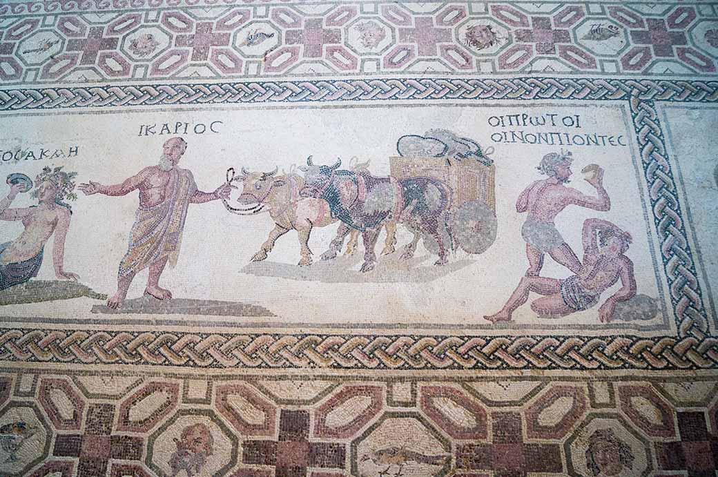 Icarios and Dionysos Mosaic