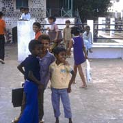 Children in the school yard