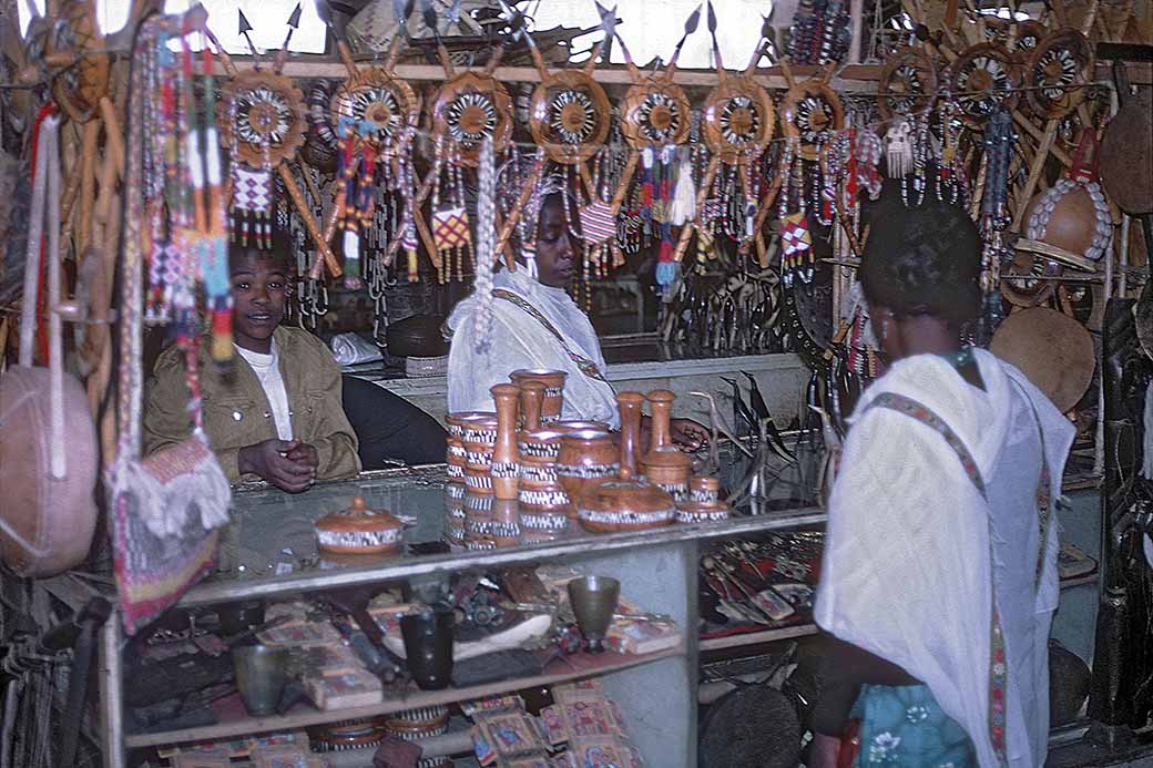 Selling souvenirs
