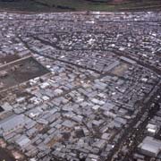 Flying over the slums