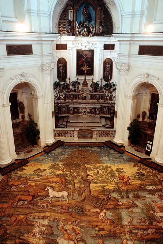 Mosaic floor, San Michele