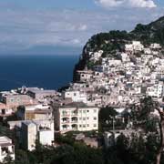 View to Capri town