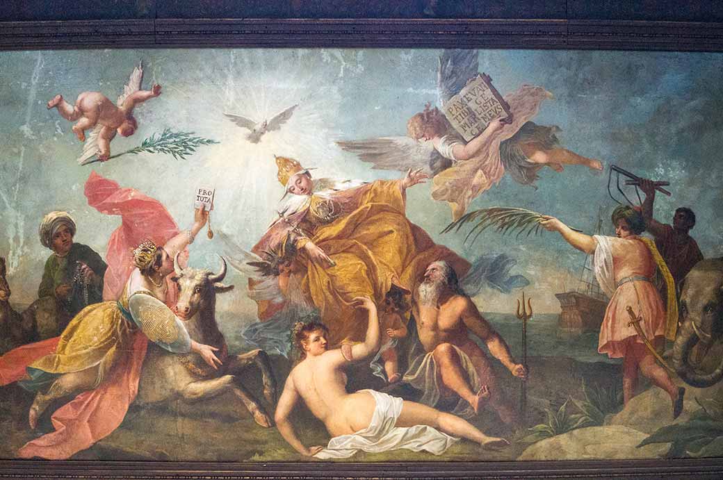 Triumph of Venice ceiling painting