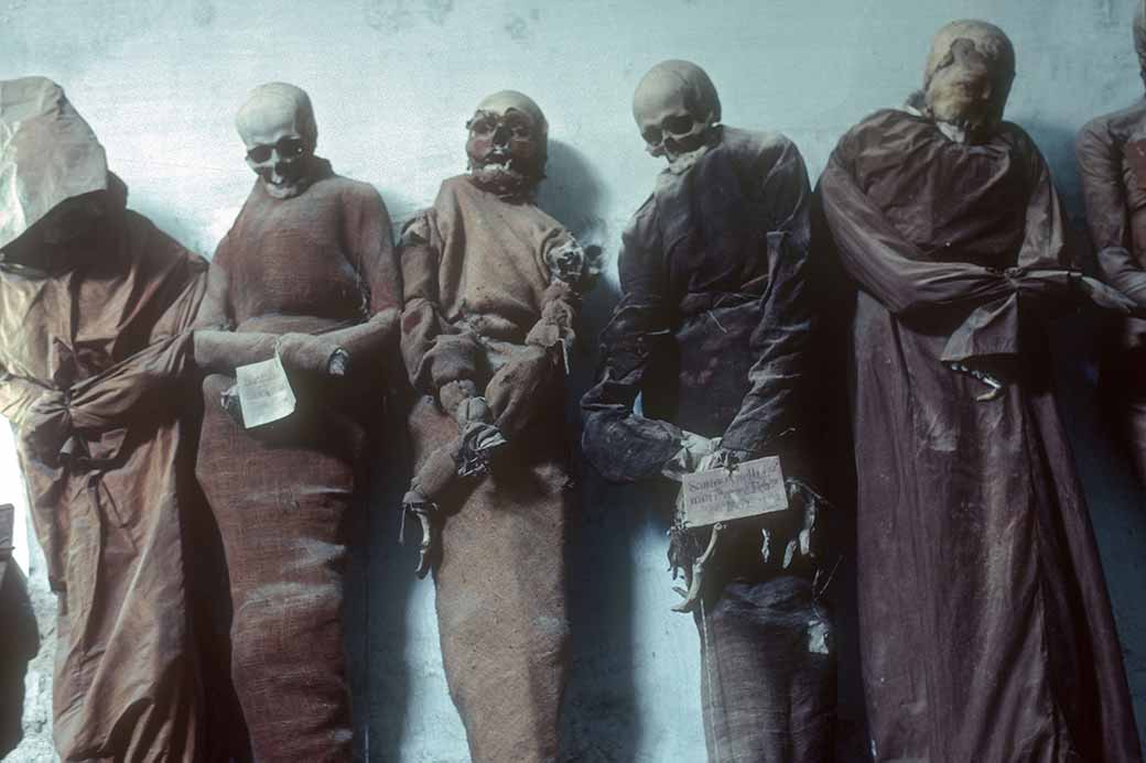 Mummified monks