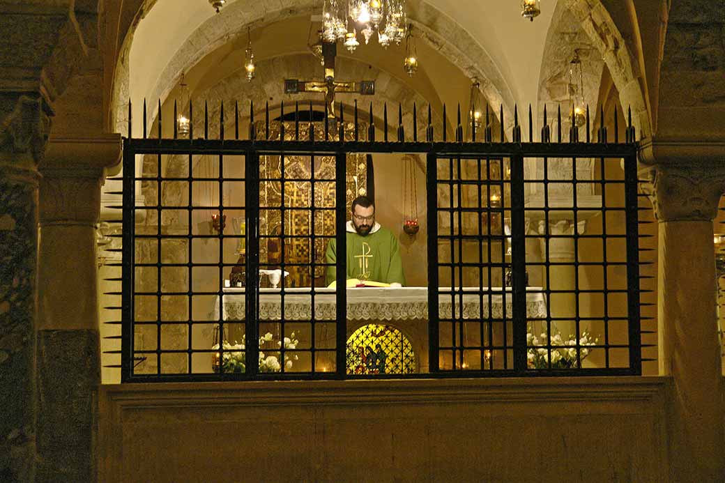 Mass at the tomb