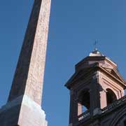 Obelisk and church