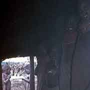 Inside Samburu hut