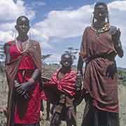 Maasai women and boy