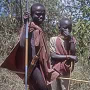 Young Maasai herdboys