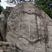 Rock-carved Buddha