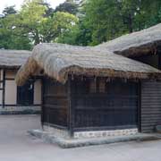 Thatched roof houses