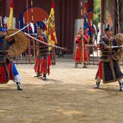 Swords and rattan shields
