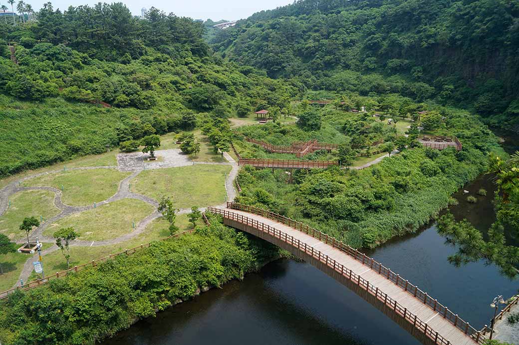 Valley near Cheonjeyeon Falls