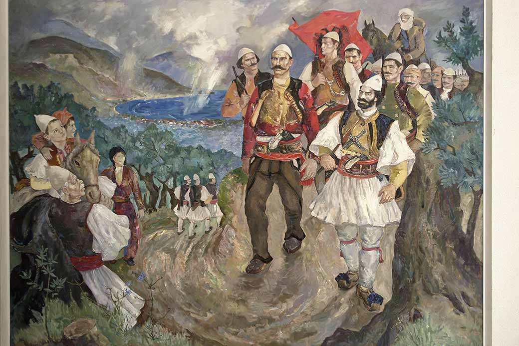 Painting �Drejt Vlor�s Historike�