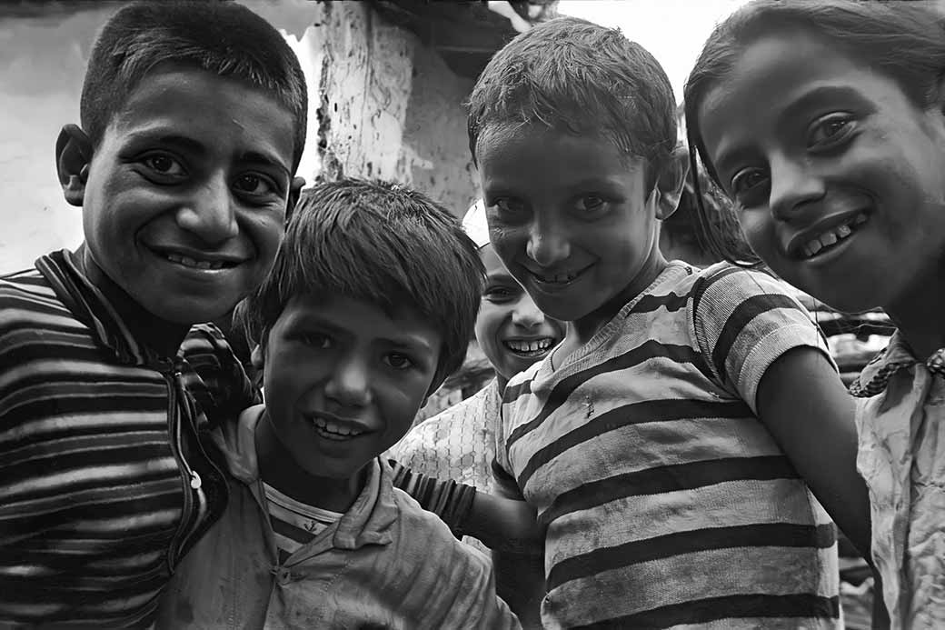 Friendly Roma children