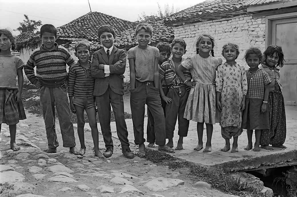 Children posing, Gjakova