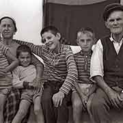 Ragip Qarkaxhija with wife and boys