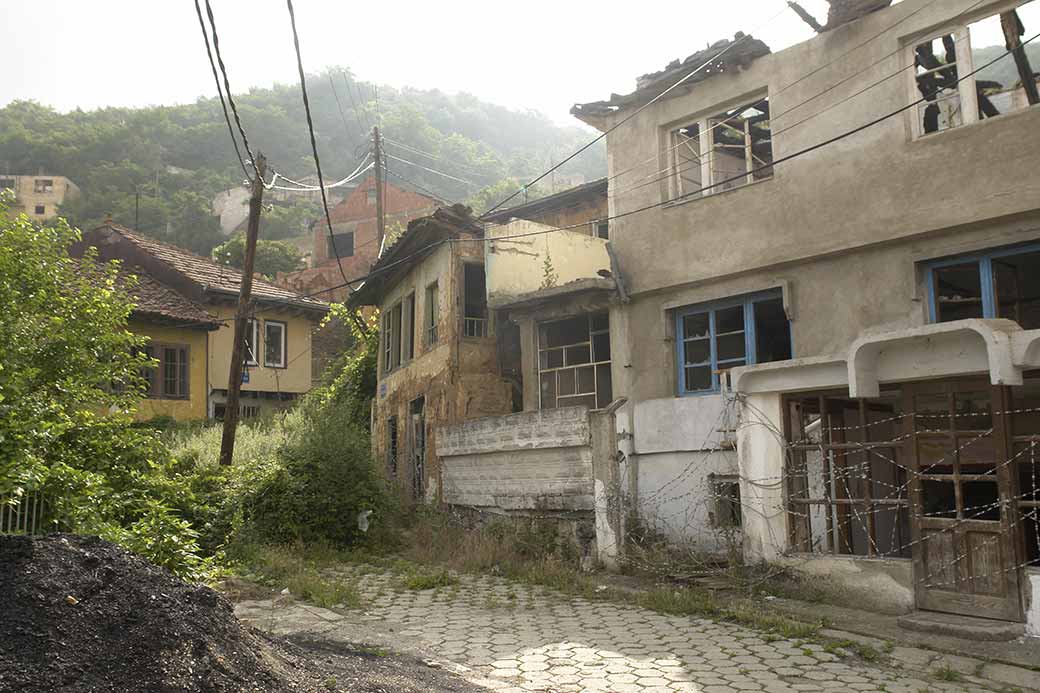 Ruined Serbian houses