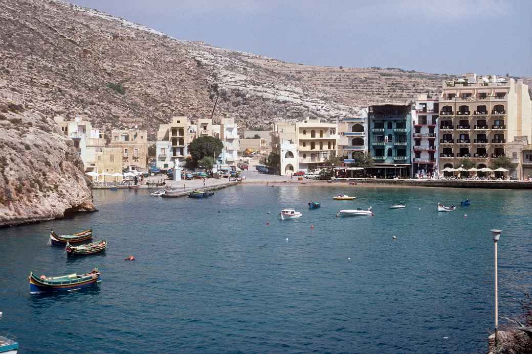 View from the bay of Xlendi