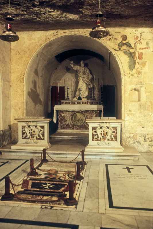 Altar and graves, St. Paul's Grotto