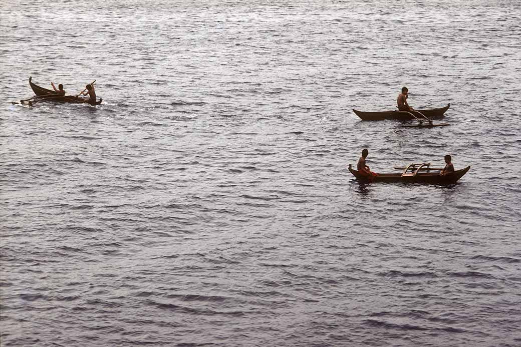 Three canoes, Satawal